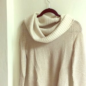 Off the shoulder or cow neck sweater